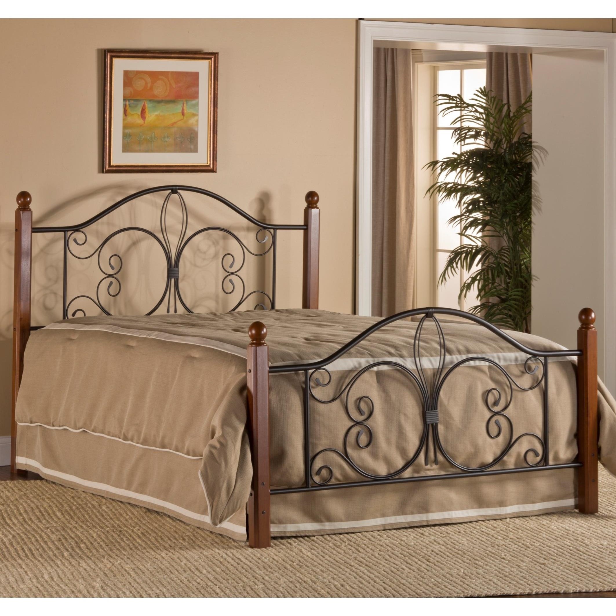 Iron outlet post bed
